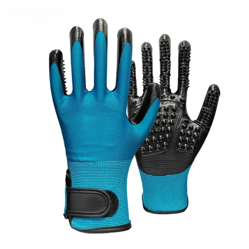 Hair Grooming Glove For Pet Dog Cat Bathing Silicone Massage Brush Dipping Gumming Rubber Gloves Combgrooming for dogs