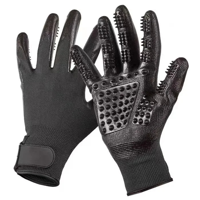 Hair Grooming Glove For Pet Dog Cat Bathing Silicone Massage Brush Dipping Gumming Rubber Gloves Combgrooming for dogs