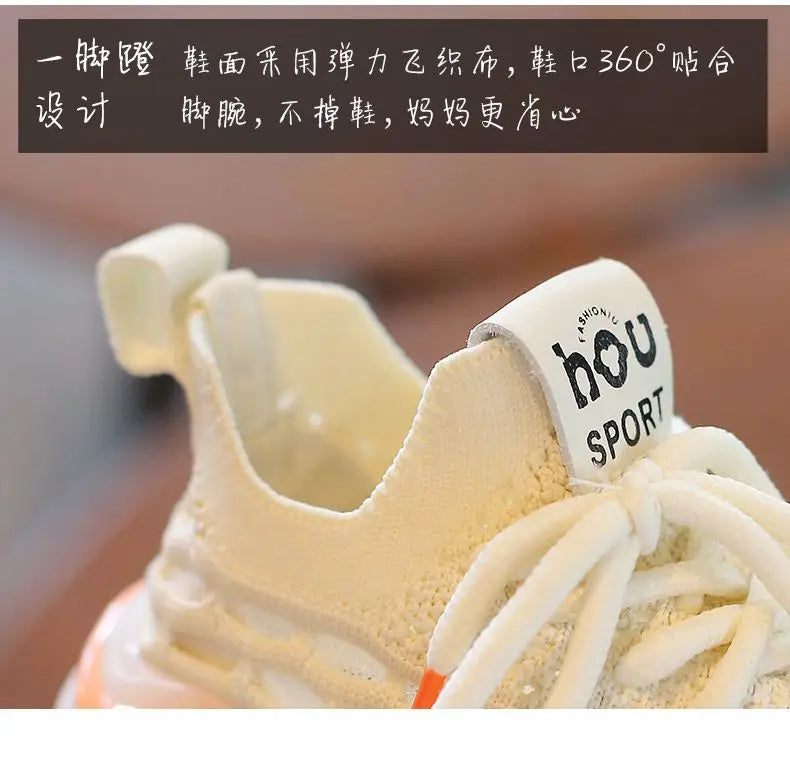 Baby Shoes Newborn Girls Sneaker Boys First Walkers Kids Toddlers Soft Soles Non-slip Sneakers Baby Korean Style Shoes